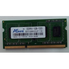 MEMORIA P/NOTEBOOK DDR3 1GB ASINT 1333mhz 