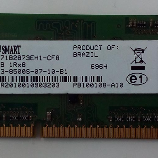 MEMORIA P/NOTEBOOK DDR3 1GB SMART 1066mhz MEMORIA P/NOTEBOOK DDR3 1GB SMART 1066mhz