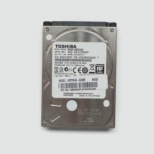HD NOTEBOOK 500GB SATA TOSHIBA MQ01ABD050V