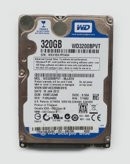 HD NOTEBOOK 320GB SATA WD WD3200B9VT