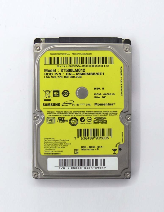 HD NOTEBOOK SAMSUNG 500GB SATA ST500LM012 HD NOTEBOOK SAMSUNG 500GB SATA ST500LM012