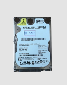 HD NOTEBOOK 80GB SATA WESTERN DIGITAL WD800BEVS
