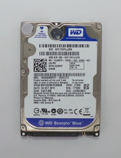 HD NOTEBOOK 640GB WD6400BPVT-75HXZT3