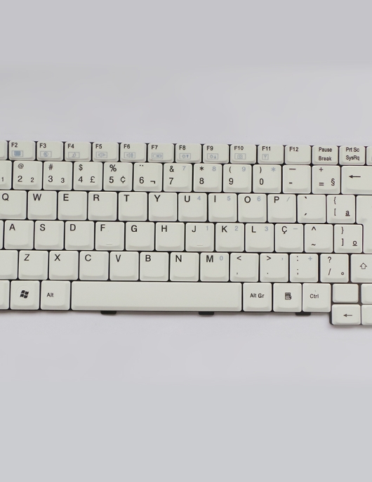 TECLADO POSITIVO BRANCO NOTEBOOK