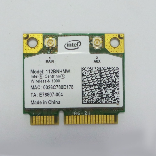 PLACA WIRELESS INTEL CENTRINO N 1000