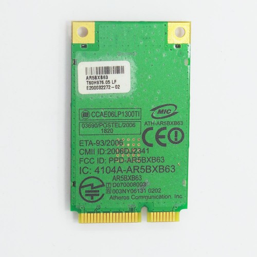 PLACA WIRELESS  SONY VGN-NR320AH ATH-AR5BXB63