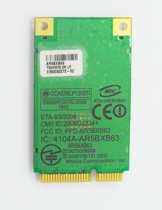 PLACA WIRELESS SONY VGN-NR320AH ATH-AR5BXB63