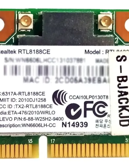 PLACA WIRELESS NOTEBOOK REALTEK RTL8188CE PLACA WIRELESS NOTEBOOK REALTEK RTL8188CE
