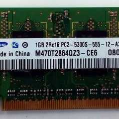 MEMORIA P/NOTEBOOK SAMSUNG DDR2 1GB 667MHz
