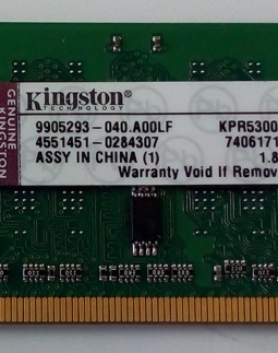 MEMORIA P/NOTEBOOK DDR2 1GB 667 KINGSTON