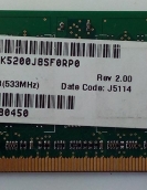 MEMORIA P/NOTE SAMSUNG DDR2 512MB 533MHZ MEMORIA P/NOTE SAMSUNG DDR2 512MB 533MHZ
