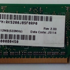 MEMORIA P/NOTE SAMSUNG DDR2 512MB 533MHZ