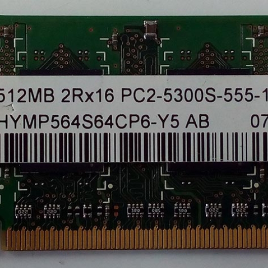 MEMORIA P/NOTE HYNIX DDR2 512MB 667MHZ MEMORIA P/NOTE HYNIX DDR2 512MB 667MHZ