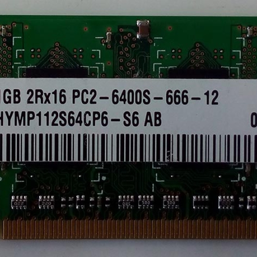 MEMORIA P/NOTEBOOK HYNIX DDR2 1GB 800MHz MEMORIA P/NOTEBOOK HYNIX DDR2 1GB 800MHz