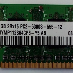 MEMORIA NOTEBOOK HYNIX DDR2 1GB 667MHz