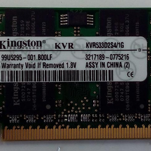 MEMORIA NOTEBOOK DDR2 1GB 533 KINGSTON