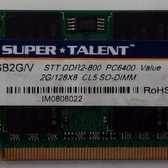Memoria P/Notebook DDR2 2GB 800MHz SUPER TALENT