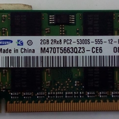 MEMORIA P/NOTEBOOK DDR2 2GB 667Mhz SAMSUNG 