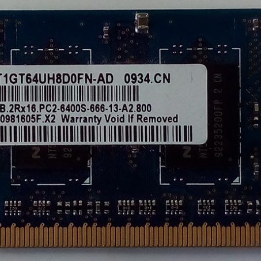 MEMORIA P/NOTEBOOK DDR2 1GB 800MHz NANYA