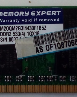 MEMORIA P/NOTEBOOK DDR2 1GB 533 ADATA