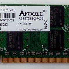 MEMORIA P/NOTEBOOK DDR2 2GB 800 APOGEE