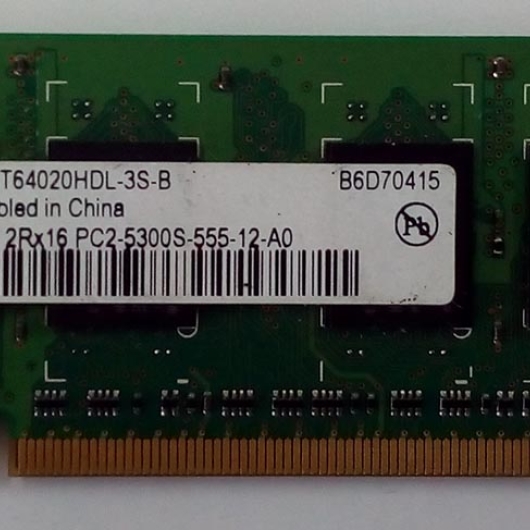 MEMORIA NOTEBOOK DDR2 512MB 667 QIMONDA