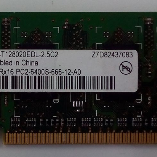 MEMORIA P/NOTEBOOK DDR2 1GB 800MHZ MEMORIA P/NOTEBOOK DDR2 1GB 800MHZ