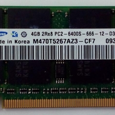 Memoria P/Notebook DDR2 4GB 800MHz SAMSUNG