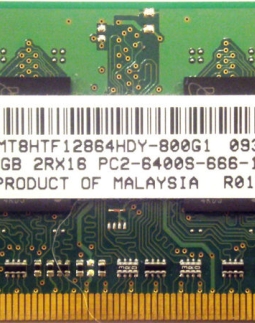 MEMORIA P/NOTEBOOK MICRON DDR2 1GB 667