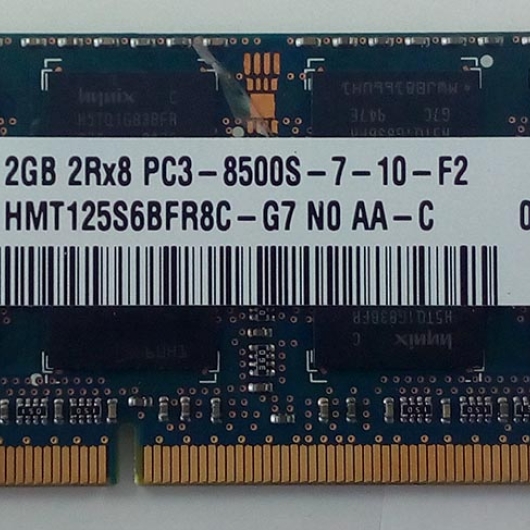 Memoria P/NOTEBOOK DDR3 2GB 1066MHz HYNIX Memoria P/NOTEBOOK DDR3 2GB 1066MHz HYNIX