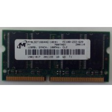 MEMORIA P/NOTEBOOK SDRAM MICRON 128MB 100MHz