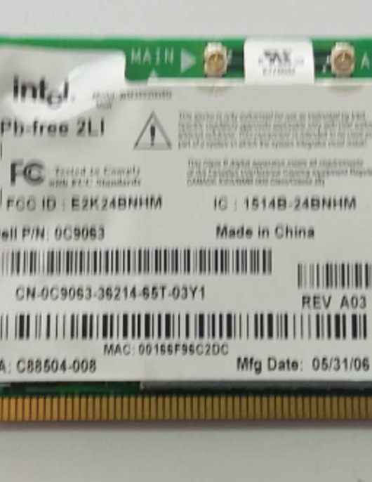 Placa Wireless Intel 0c9063