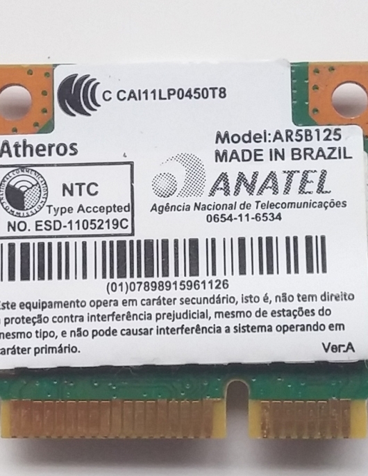 Placa Wireless Atheros AR5B125