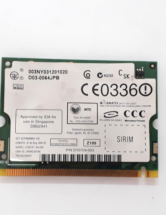PLACA WIRELESS INTEL D03-0064JPB