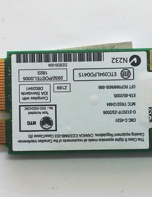 WIFI INTEL B94WM3946ABG 451861-001