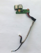 PLACA FILHA JACK POWER / USB HP DV6880 DDAT8APB3001308