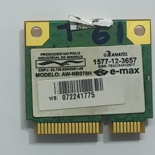 Placa Wireless E-MAX AW-NB078H