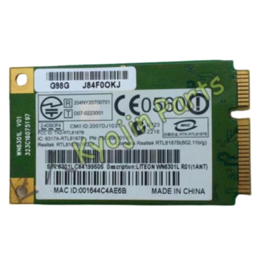 PLACA WIRELESS NOTEBOOK REALTEK RTL8187B ROW
