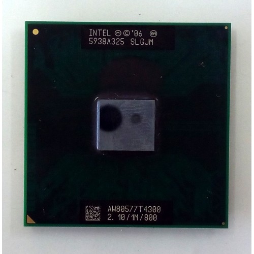 intel Pentium T4300 SLGJM 1M de cache, 2,10 GHz, barramento frontal de 800 MHz