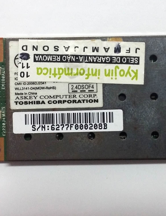 Placa Wireless TOSHIBA WLL3141-D4