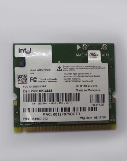 Placa Wifi INTEL DELL LATITUDE PP10S 0K3444