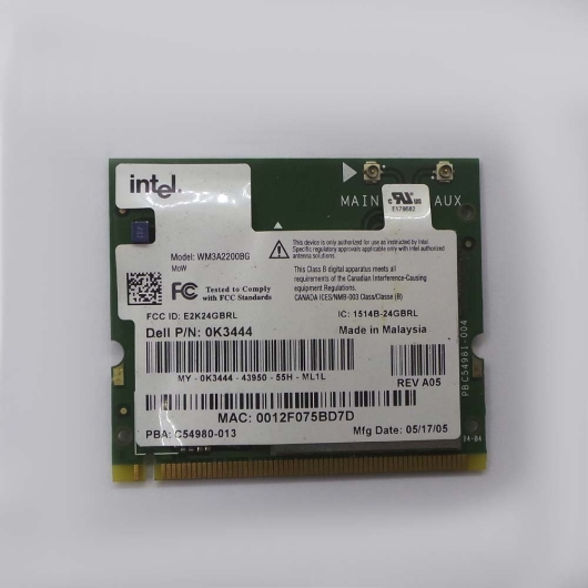 Placa Wifi INTEL DELL LATITUDE PP10S 0K3444