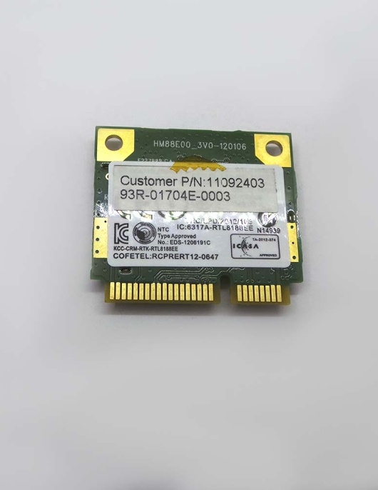 Placa Wifi POSITIVO XR7550 RTL8188SE 93R-01704E-0003 Placa Wifi POSITIVO XR7550 RTL8188SE 93R-01704E-0003