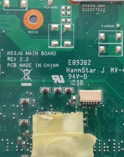 Placa Mãe ASUS N53JQ-XV1 13GNXZ1AMO1X-1 Danificada