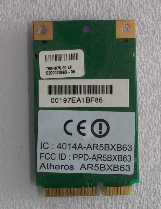 PLACA WIRELESS NOTEBOOK ATHEROS AR5BXB63