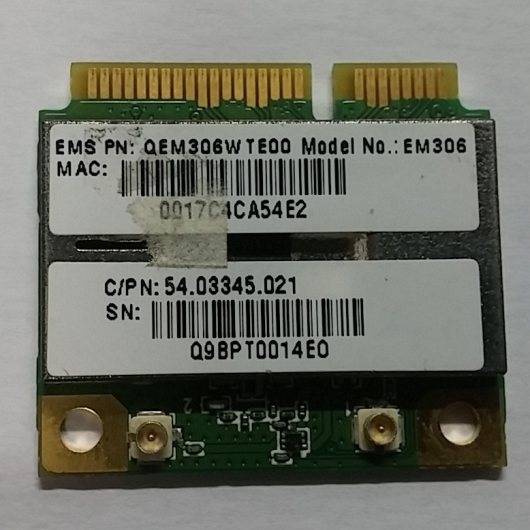 Placa Wireless acer 5542 qem306w Placa Wireless acer 5542 qem306w