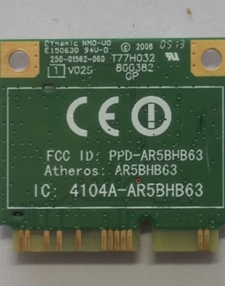 Atheros AR5BHB63 Wireless WiFi