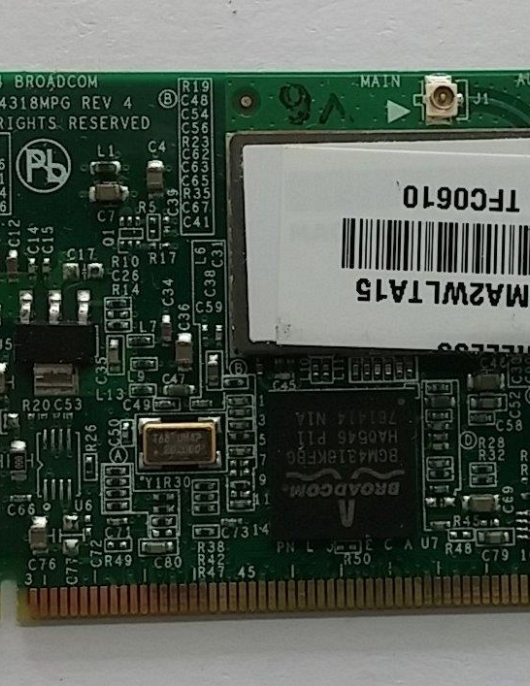 Placa Wireless Broadcom BCM94318MPG Placa Wireless Broadcom BCM94318MPG