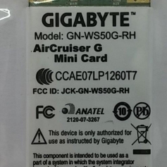 PLACA WIRELESS NOTEBOOK GIGABYTE GN-WS50G-RH