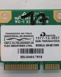 WIRELESS AW-NE139HS AzureWave LNV L1125